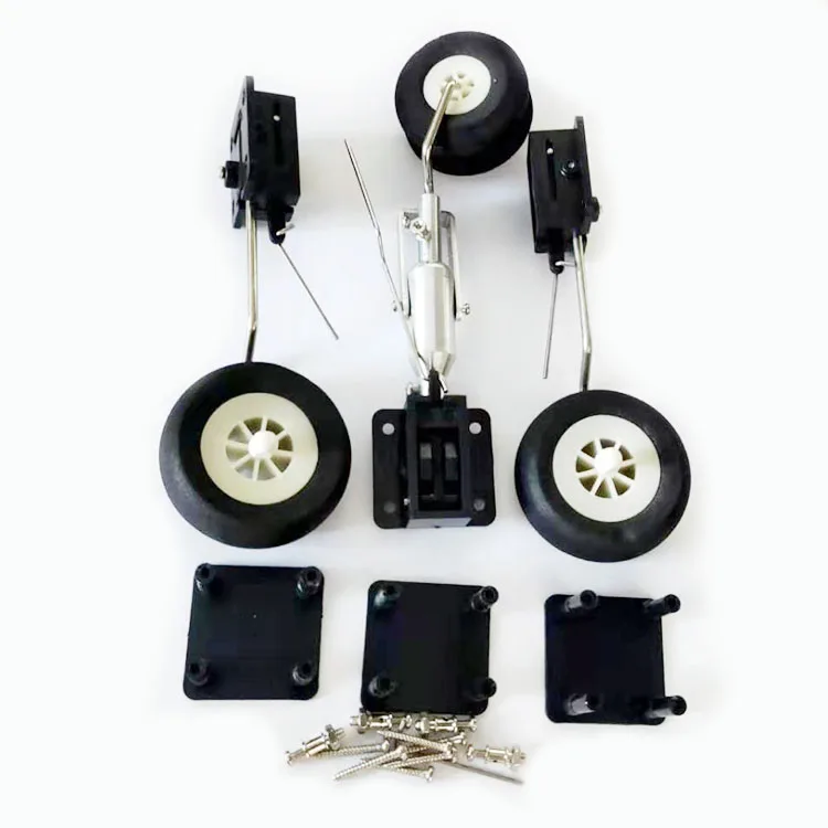 

3pcs/set New Retractable Landing Gear With Wheels, Levers, Screws For DIY Plane