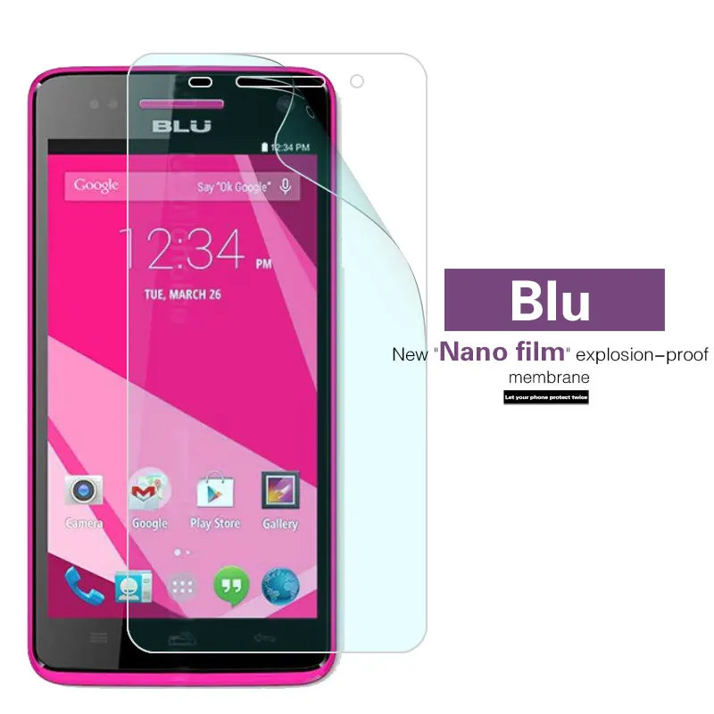 

Противоударная мягкая нанопленка из ТПУ для BLU Studio 5,0 C 5,5 5.5C 6,0 Energy G HD LTE Защитная пленка для экрана не закаленное стекло
