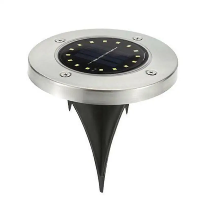 1pc White VKTECH 1/4 шт. 20LED Солнечный Скрытая лампа IP65 Водонепроницаемый дорожный огни Открытый Сад Путь декор для подземных ламп освещения тротуара - Испускаемый цвет: 1pc White