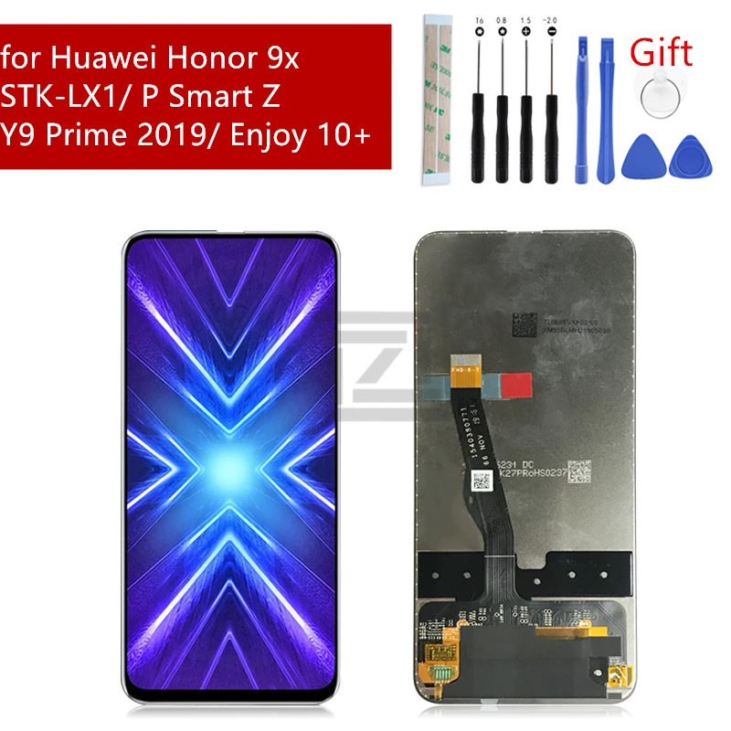 Для Huawei Honor 9X LCD STK LX1 P Smart Z дигитайзер сенсорного экрана в сборе Y9 Prime 2019 enjoy 10 +