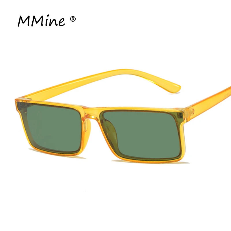 

Rectangle Sunglasses Women Retro Yellow Green Glasses Vintage Colored Lenses Small Square Men's Sun Glasses oculos de sol UV400