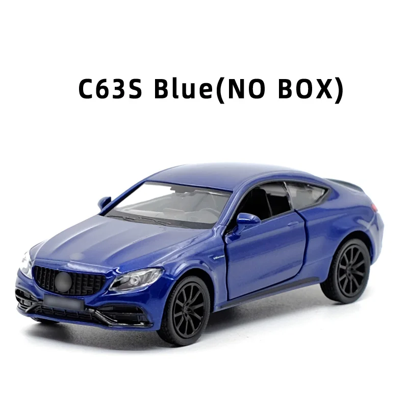 C63S BLUE(NO BOX) Новое поступление RMZ город 1:36 C63S/GTS спортивный автомобиль сплав литья под давлением модель автомобиля игрушка с откатом для детей Подарки Игрушка коллекция - Цвет: C63S BLUE(NO BOX)