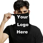 Спортивная полумаска с логотипом на заказ, защита для лица, шея, бандана, шарф, треугольная повязка на голову, защитная Балаклава, капюшон для мужчин