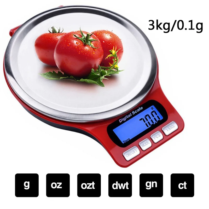 Portable Digital Scale LED Electronic Scales Postal Food Measuring Weight Kitchen (Batteries Not Included) | Дом и сад