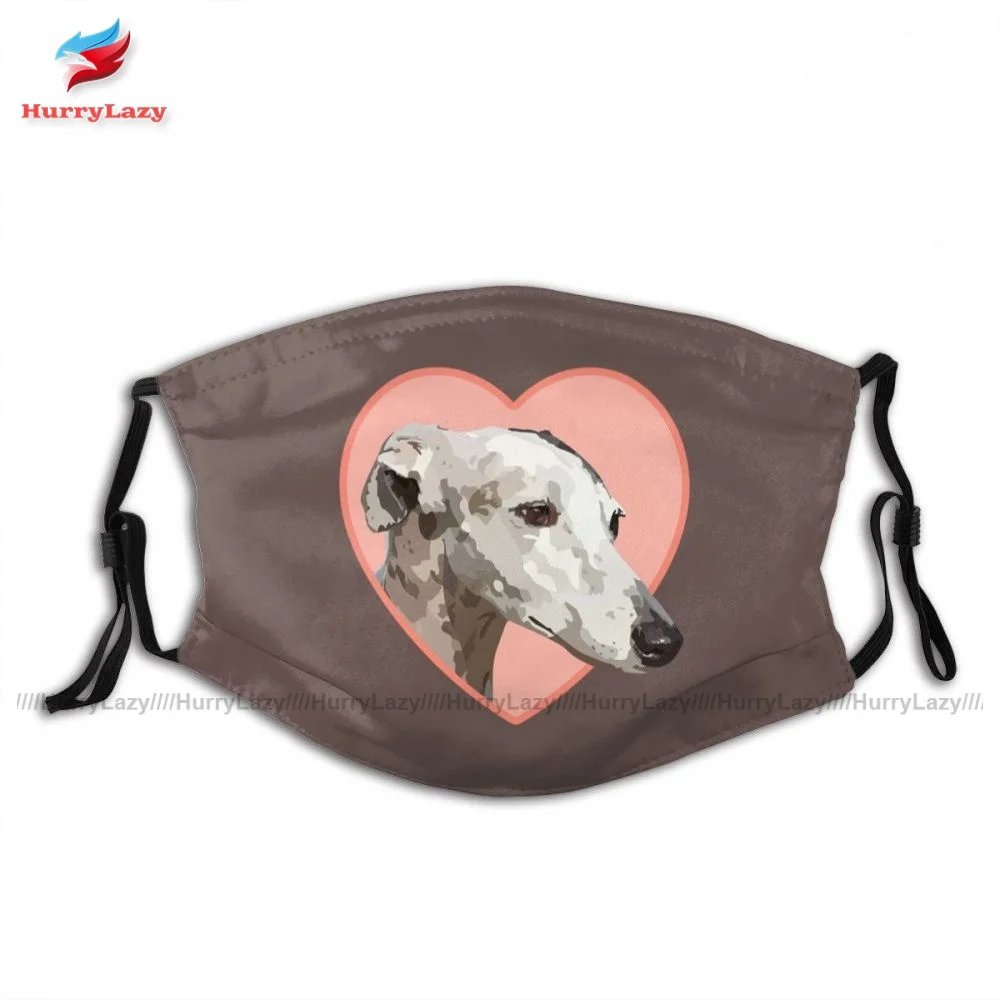 

Быстрая доставка, дышащая итальянская маска для лица Greyhound, веселая ткань, маска для лица для взрослых с фильтрами