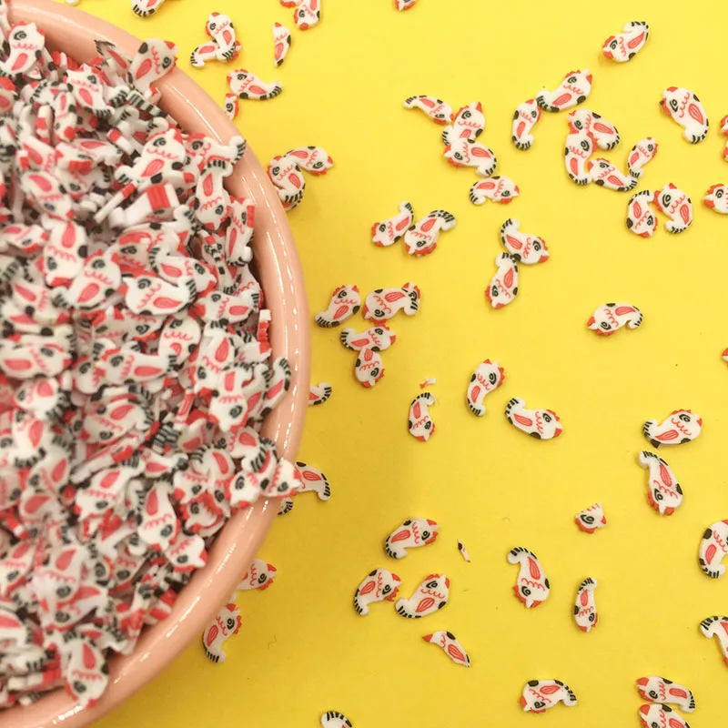 100 г/лот 8 мм Цветные Птицы полимерная глина для рукоделия украшения ногтей слипы