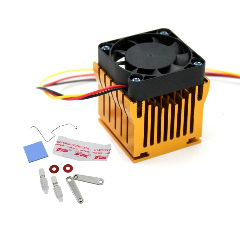 diy aluminium northbridge heatsink cooler motherboard radiator w4cm fan for pc computer case south north bridge chipset cooling free global shipping