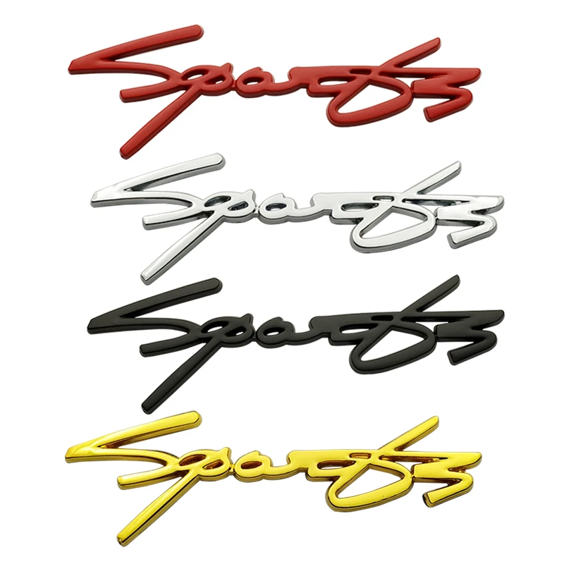 

3D Metal Car Sticker Sports Stickers Emblem Badge Rear Trunk Decals for BWM Audi Toyota Mercedes Volkswagen Renault Ford Honda