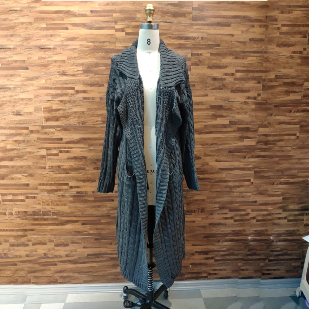 Men's Winter Long Cardigan Sweater Jackets Loose Plus Size Casual Sweaters Men Knitted Oversize Sweater Coats 4XL For Male