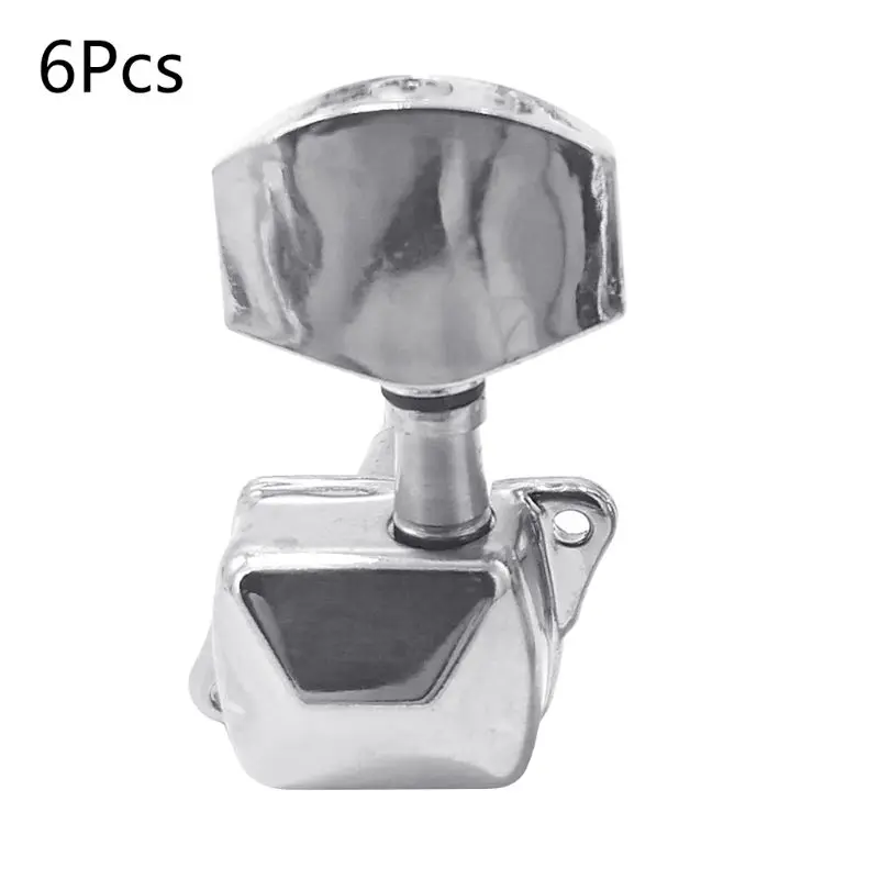 6pcs gitarre string tuning pegs metall semi geschlossen gitarre string taste tuner mechaniken für akustische elektrische gitarren f2tc free globa