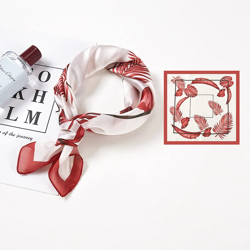 

Silk Scarf Women Shawls Wraps Fashion Small Hair Neck Hijabs Foulard Scarves Female Lady bufanda seda mujer echarpe ete soie