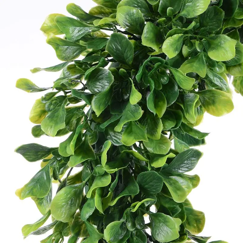 

Artificial Green Leaves Wreath - 15 Inch Boxwood Wreath Outdoor Green Wreath For Front Door Wall Window Party Decor