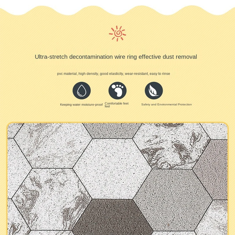 

PVC Silk Loop Carpet Nordic Cut Printed Doormat Diamond Plaid Check Boho Rug Living Room Bathroom Non-Slip Floor Entrance Mats