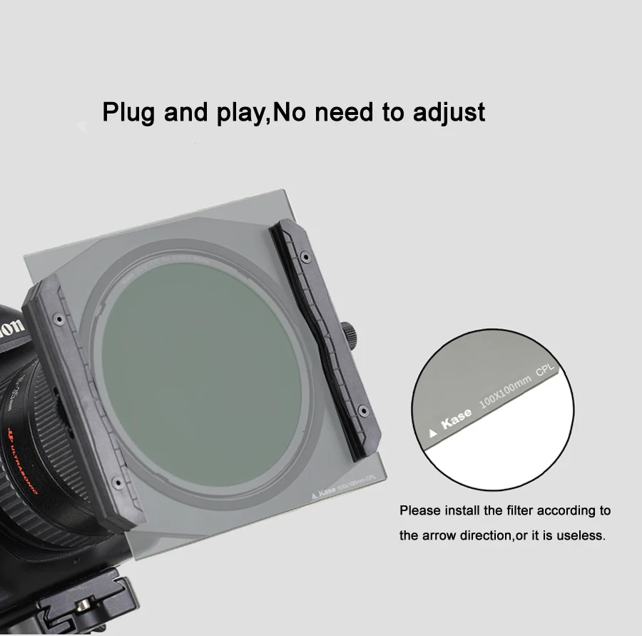 Kase 150x150 мм CPL HD многослойный квадратный поляризационный фильтр для объектива