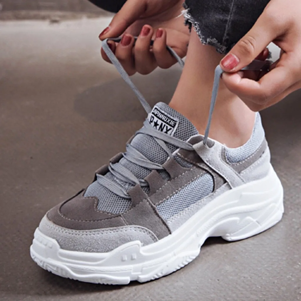 Повседневная женская уличная спортивная прогулочная обувь кроссовки на