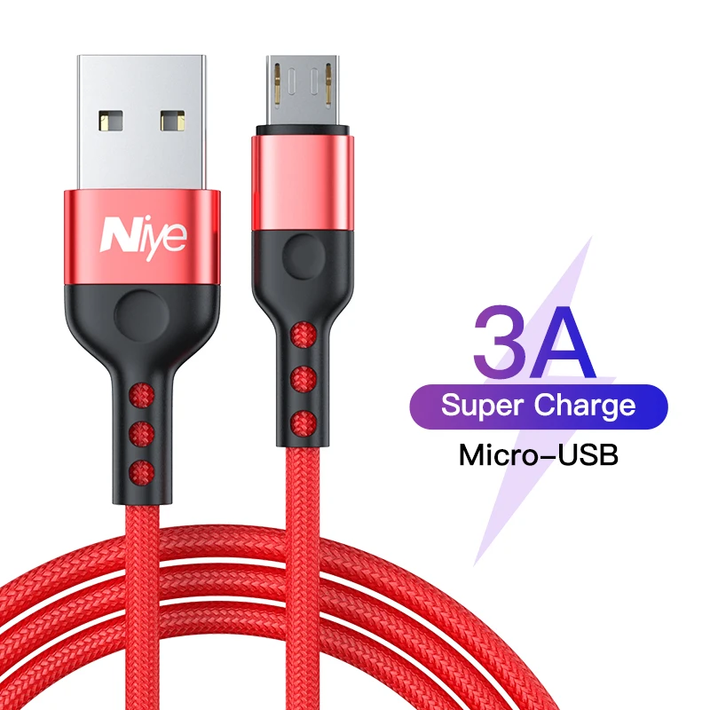 Зарядный кабель Micro USB 3A провод для быстрой зарядки и передачи данных телефонов