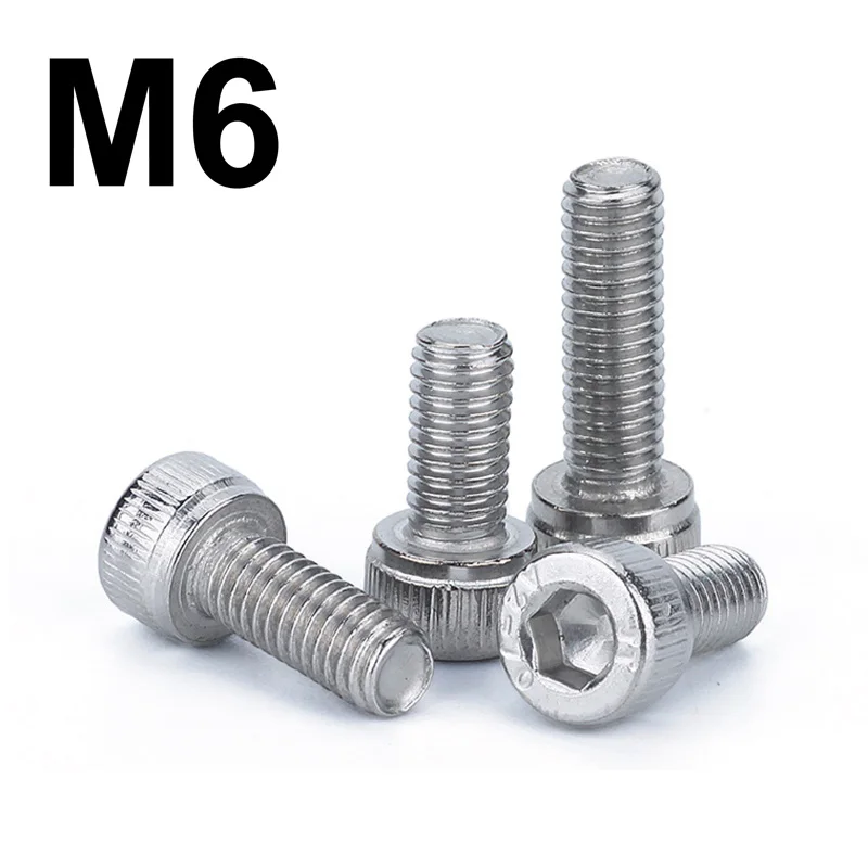 Винты с крышкой из нержавеющей стали М6 болты полным уплотнением длина от 8 мм до