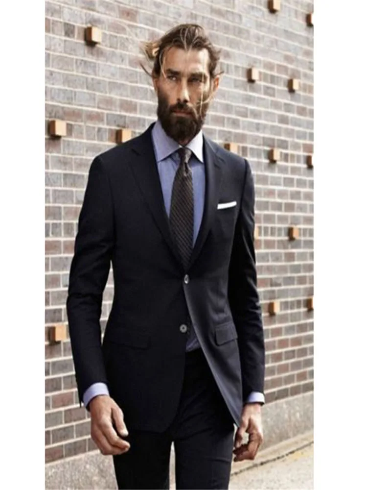 

spring and autumn Suit male high-end custom business blazers Two-piece / Slim large size multi-color boutique suit for Men