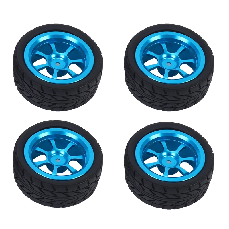 

65mm Metal Wheel Rim + High Grip Rubber Tires Tyres for Wltoys 144001 A959 A959-B 124019 124018 RC Car Parts