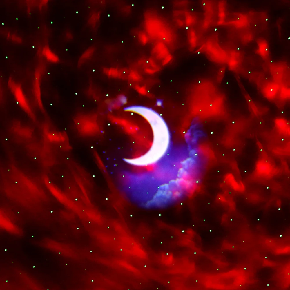 

Colorful Starry Sky Projector Light BT Music Speaker Ocean Wave Star Sky Night Light with Remote Controller for Home Night Light