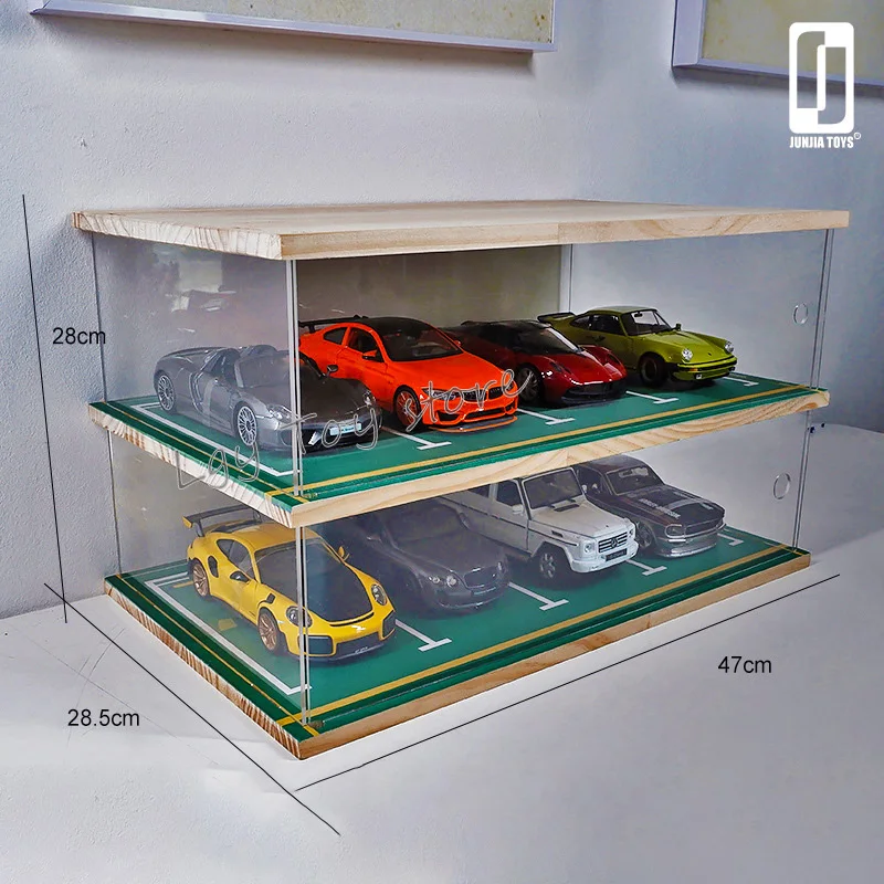 Dustproof Collection Display Cabinet Acrylic Garage Model Simulation Parking Lot Photography Background 1:24 Car Men's Gift | Игрушки и