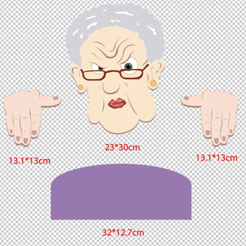 

1Pcs Garden Fence Decor Nosy Old Man & Lady Lifelike Peeking Ornament Fun Decoration Courtyard Illustration Garden Yard Art