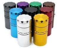 5 layer herb weed grinders aluminum alloy tobacco sheeder 50mm diameter spice crusher with storage box smoking accessories