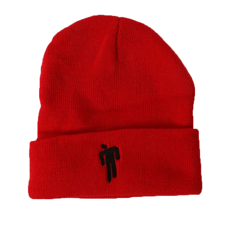 Billie Eilish Beanie 14 цветов вязаная зимняя женская шапка однотонный хип-хоп трикотажный свитер шапка для девочек повседневные теплые шапки