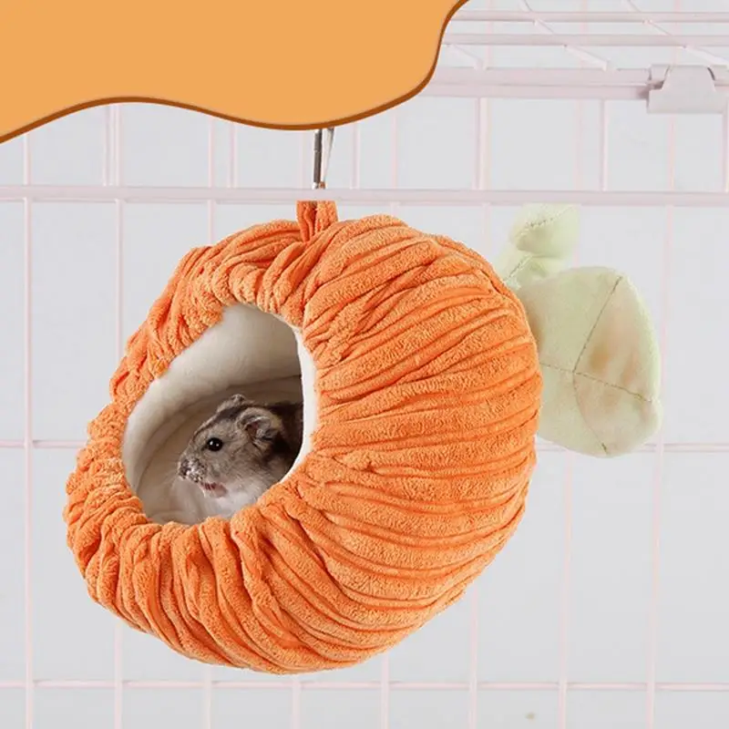 Теплый домик с тыквой крыса хомяк зимний хлопковый пещера ежика морская свинка