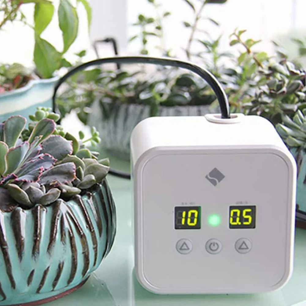

DIY Automatic Drip Irrigation Kit Houseplants Self Watering System Water Timer