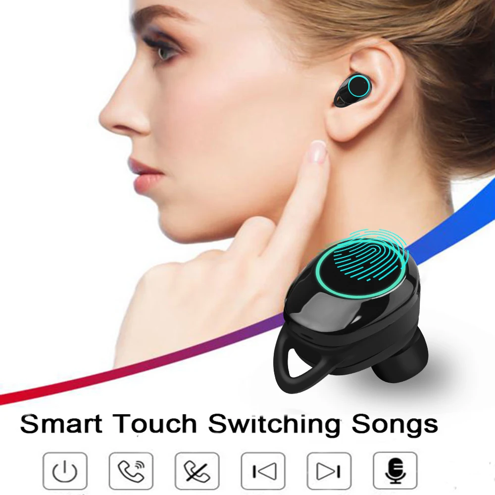 G02 TWS 5,0 Bluetooth 9D стерео наушники беспроводные наушники IPX7 водонепроницаемые наушники 4000 мАч светодиодный дисплей Smart power Bank