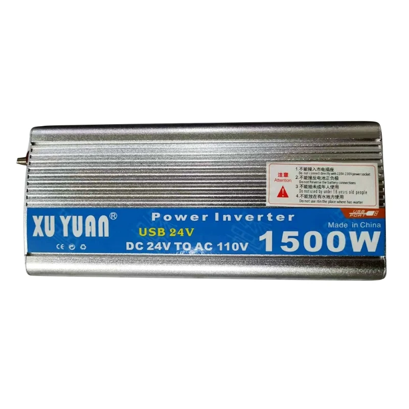 

N84F 1500W Car and Home Power Inverter DC 12V/24V to AC 110V/220V Power Converter Short Circuit Automatic Protection Auto