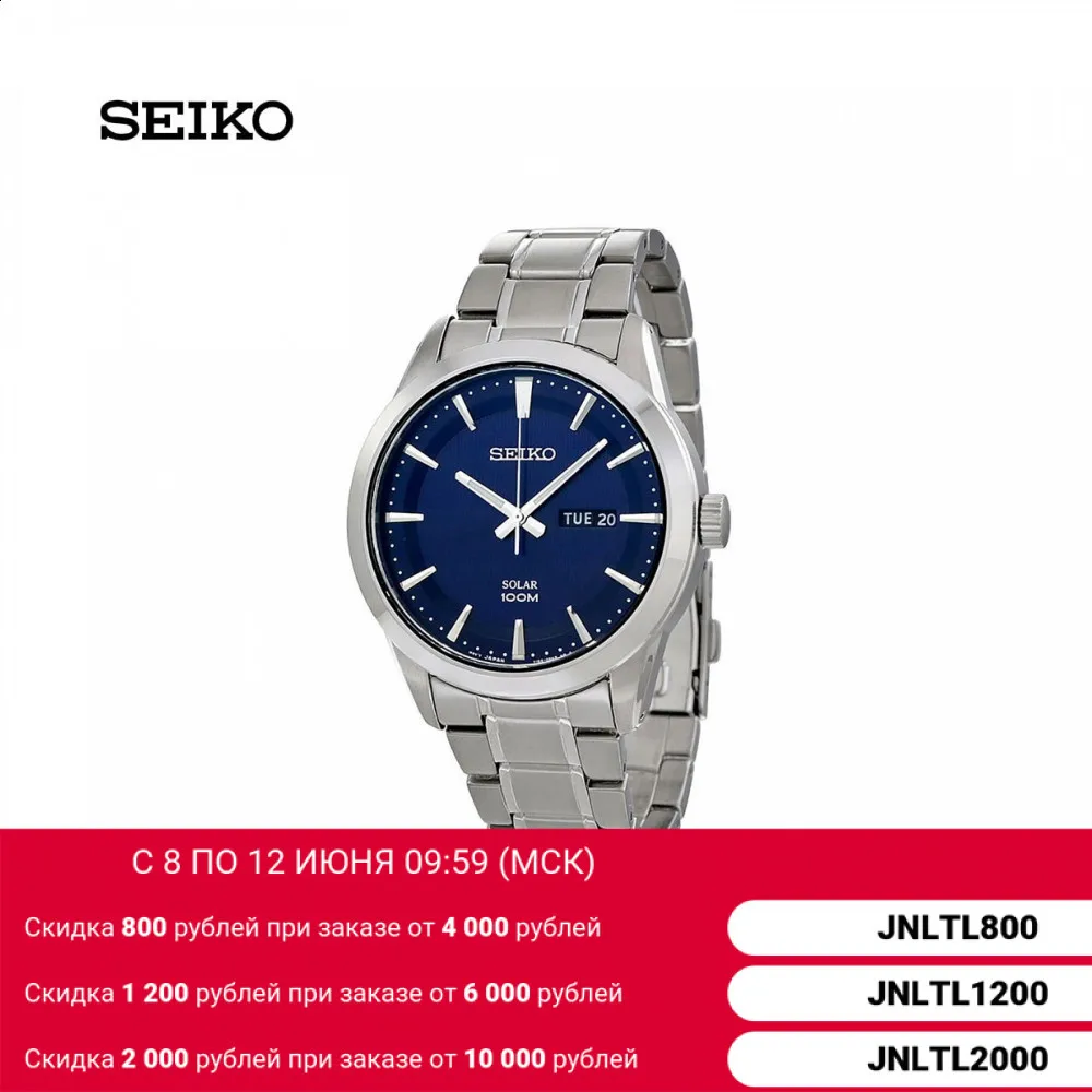 Наручные часы Seiko SNE361P1 мужские кварцевые на браслете|Кварцевые часы| |