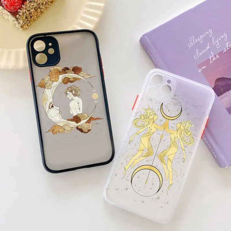 

Room of Magic Moon Phone Case matte transparent For iphone 7 8 11 12 plus mini x xs xr pro max cover