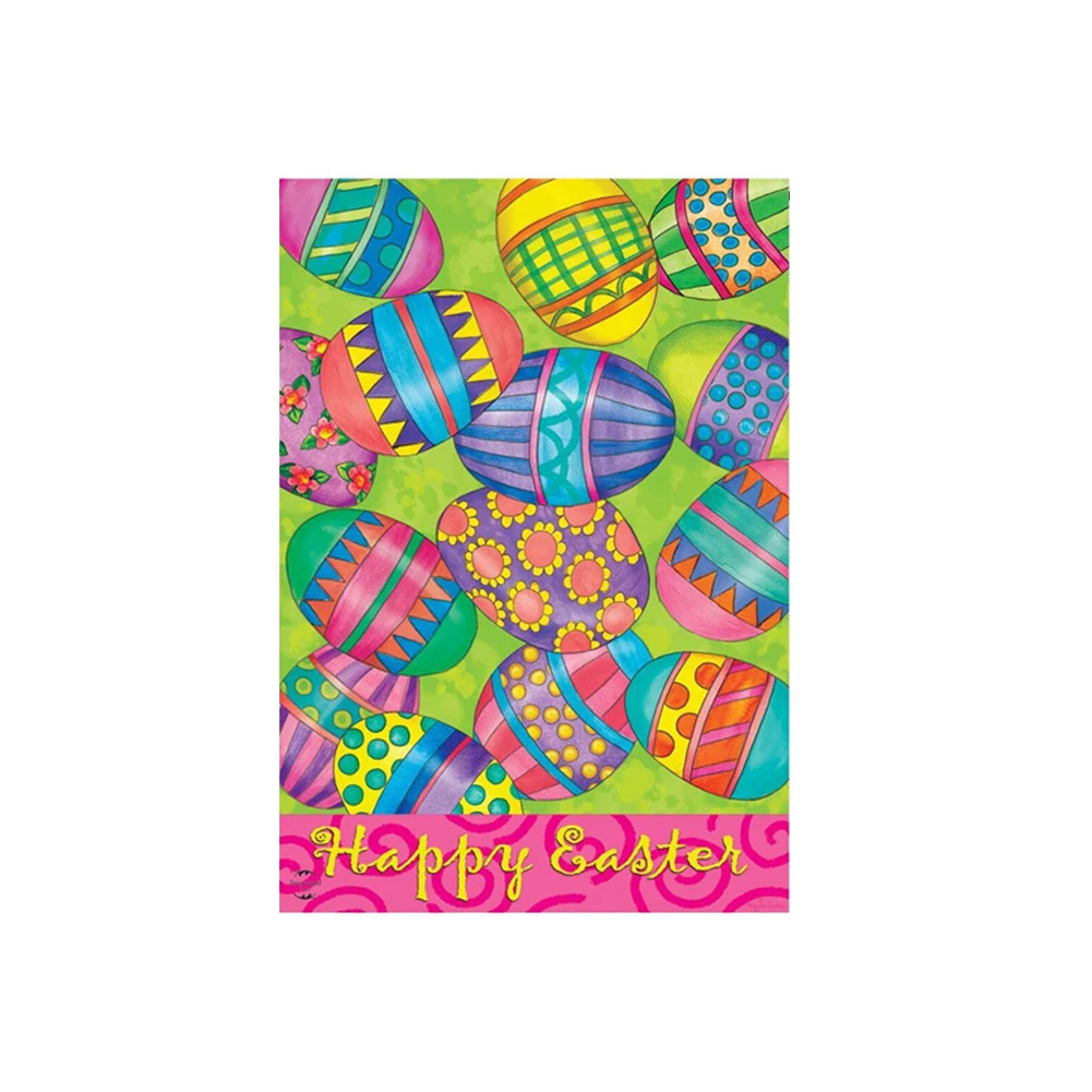 2020 креативный Пасхальный Садовый флаг с двусторонней печатью баннер праздничное