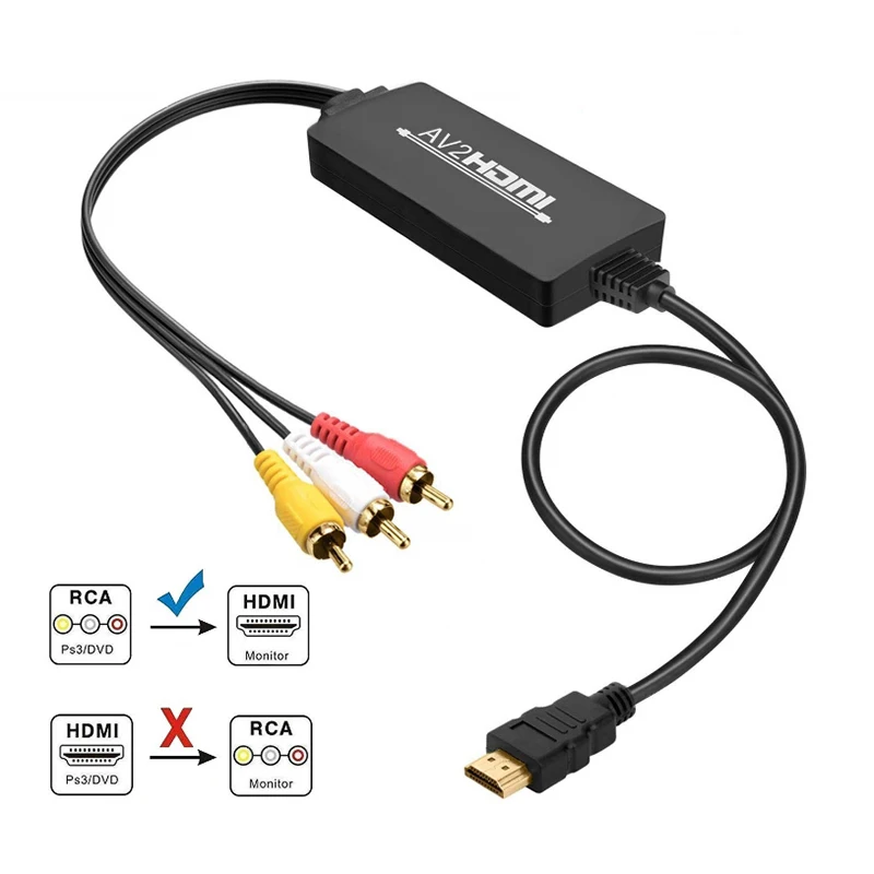3 RCA AV-HDMI видео аудио кабель преобразователь USB адаптер питания для Box XBOX DVD HD ТВ