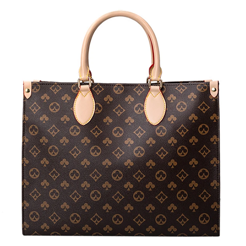 

Sac Femme 2021 Newest Luxury Handbags Ladies Large Tote Bag Fashion Shopper Bag Leather Small Hand Bag Women Brown Shoulder Bag