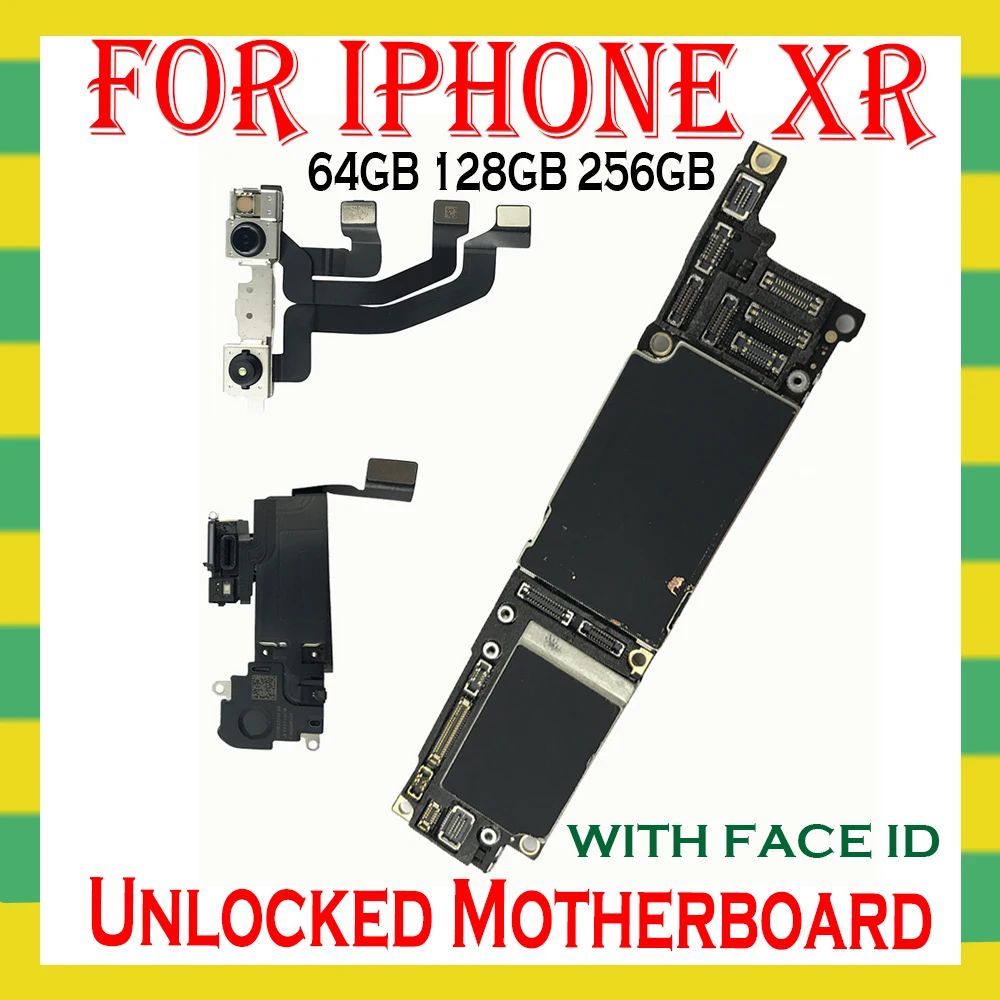Бесплатный iCloud для iphone XR материнская плата 64 Гб/128 ГБ/256 ГБ оригинальная