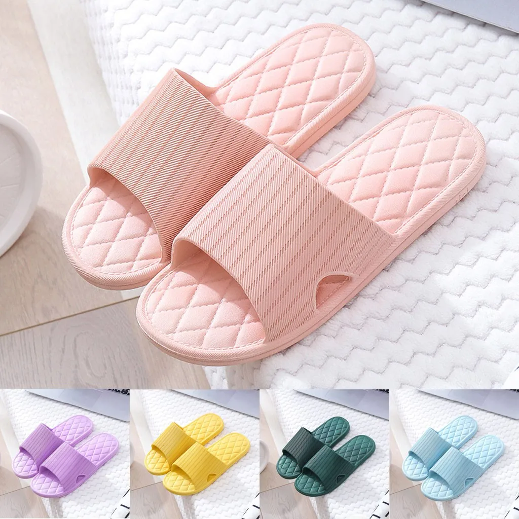 

Sagace 2020 New Fashion Slippers Pure Color Breathable Home Slippers Lovers Summer Bathroom Slippers Women Indoor Beach Shoes