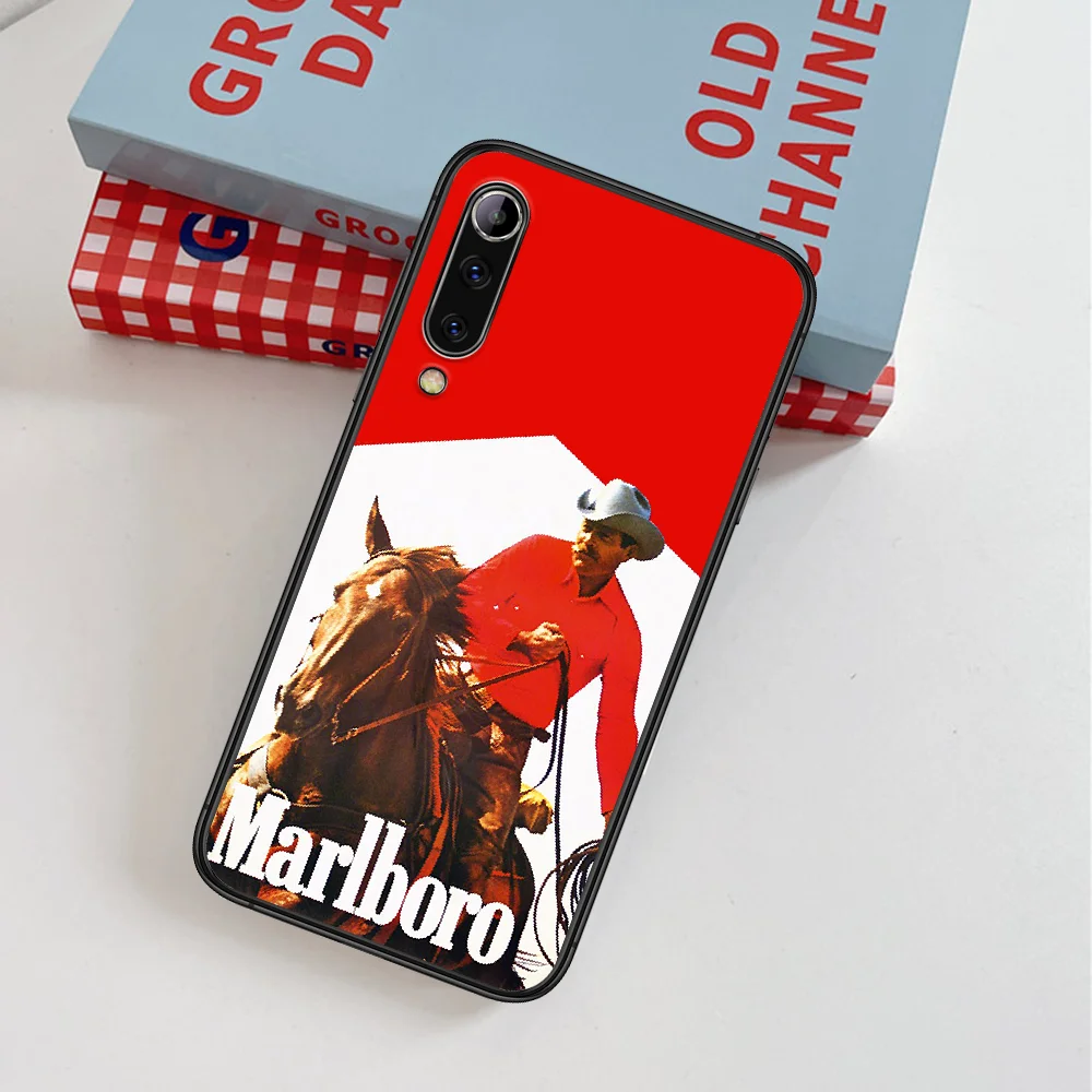 

Marlboroo Fashion Cigarette Brand Phone Case For Xiaomi Mi Note 10 A3 9 MAX 3 A2 8 9 Lite Pro Ultra black Funda Painting