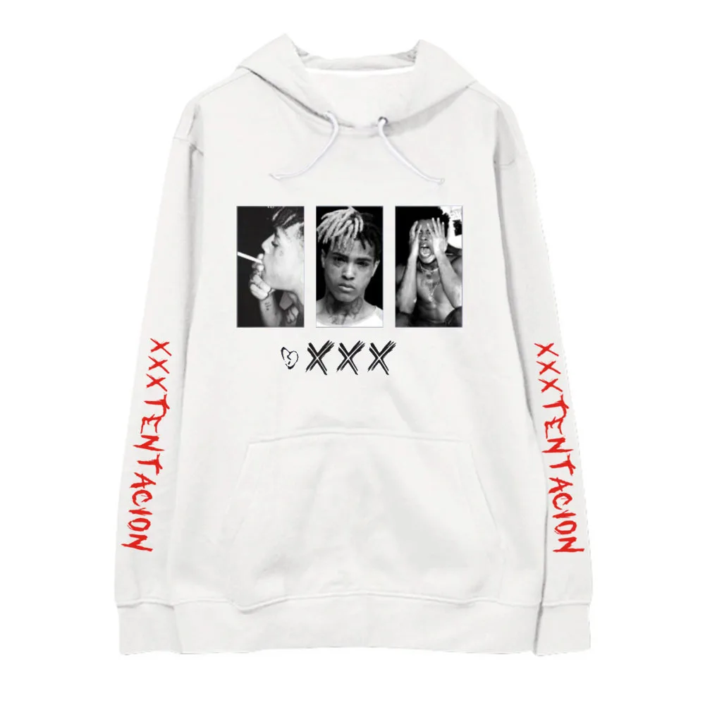 Рэпер Xxxtentacion Принт толстовки для мужчин/женщин KPOP повседневная одежда в стиле