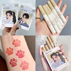 Набор помады 5 цветов, сигарета, губы, макияж, помада, блеск для губ, искусственная косметика, матовое зеркало, глазурь для губ для макияжа