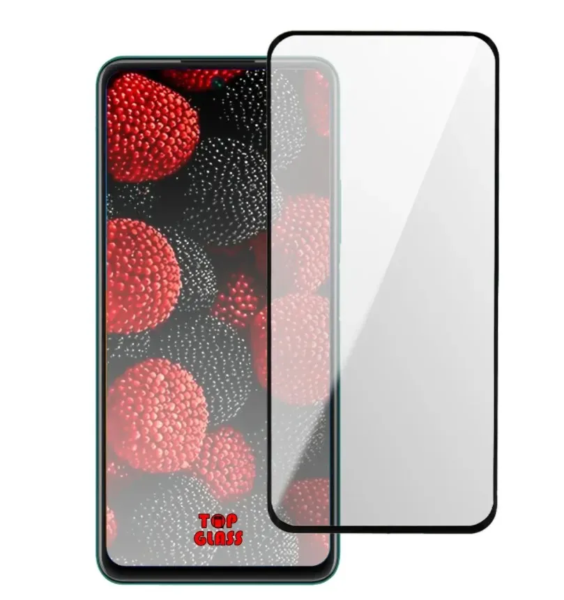 Защитное стекло &quotПолное покрытие&quot для Huawei Honor 10X Lite/P Smart 2021 Черное Салфетки в