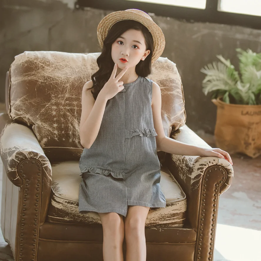 

Summer Girls' Dresses 2021 Korean Version Of The New Medium And Large Children's Short-Sleeved Casual Dress Princess Skirt