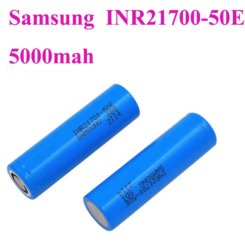 Оригинальная Аккумуляторная литий ионная батарея Samsung INR21700 50E 3 7 v 14.7A 5000Mah