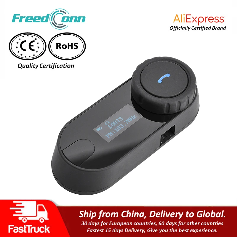 QPLOVE FreedConn новая версия TCOM SC Bluetooth мотоциклетная гарнитура шлем домофон ЖК экран с