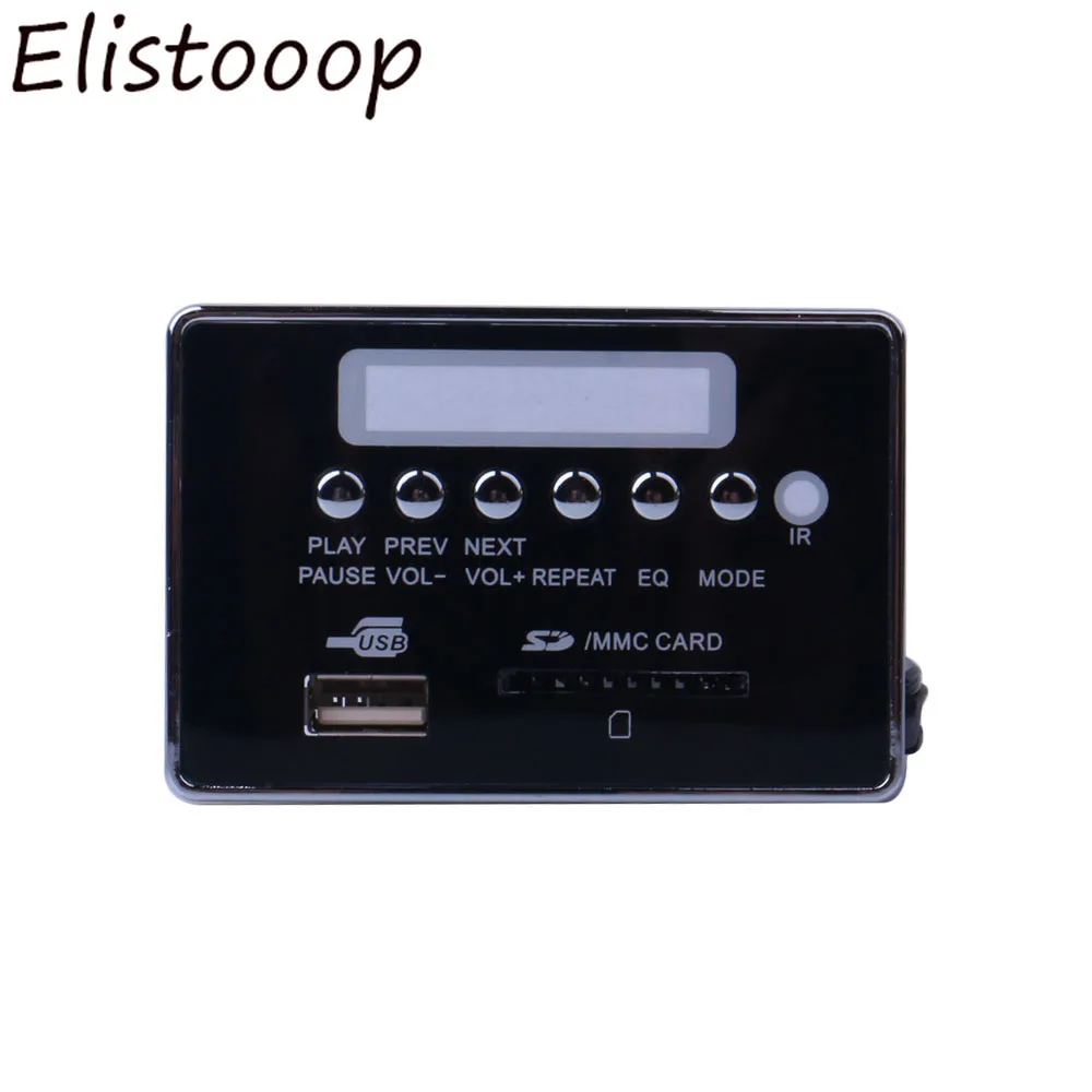 Elistooop Bluetooth совместимый MP3 декодер плата модуль Автомобильный USB плеер
