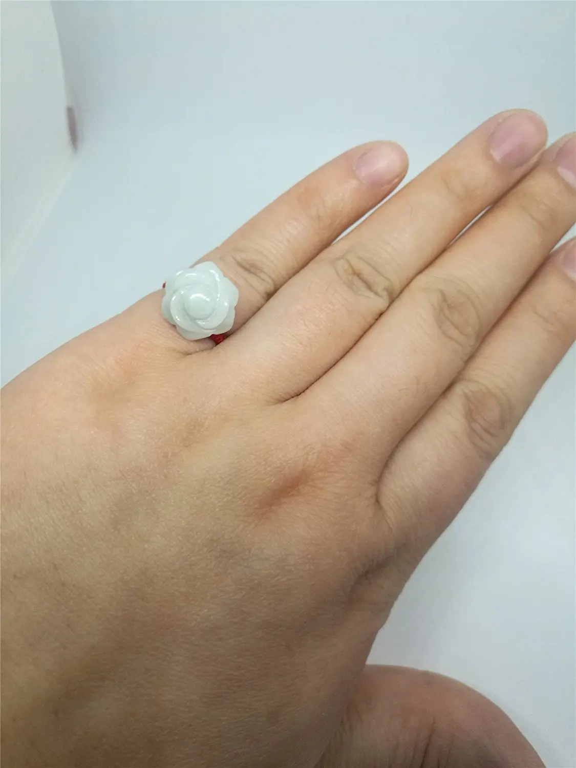 Кольцо LETSFUN женское с натуральным нефритом классическое ювелирное изделие