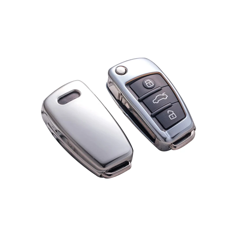 Новинка ТПУ яркое покрытие Мягкий силиконовый чехол для ключа Audi Q3 A4L A6L Q5 Q7 A1 A3