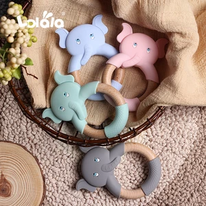 Силиконовые Прорезыватели для зубов из Букового дерева